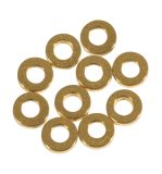 Rondelle d'espacement en métal, 4x1mm ø, or