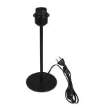 Metal table lamp base with ring nut