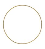 Anneaux en métal, revêtus, 20cm ø, or