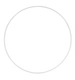 Anneaux en métal, revêtu, blanc