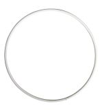 Anneaux en métal, revêtus, blancs, ø12cm