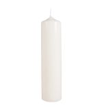 Bougie pilier, 6cm ø, crème
