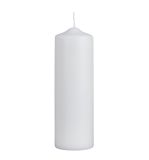 Pillar candle, 8cm ø, white