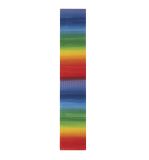 Wax foil rainbow flat stripes