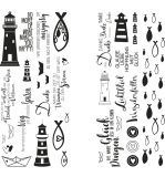Transferfolie  Fische, Leuchtturm&Co.