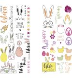 Feuille de transfert  Frohe Ostern