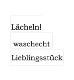 Labels  Lächeln , waschecht , Liebl