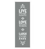 Pochoir Lebe den Tag