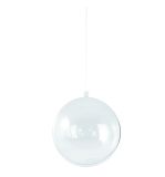 Boule en plastique, 2 parties, 14 cm ø