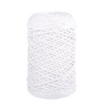 Braidy Recycling yarn, braided, 2mm ø, white