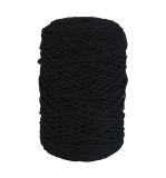 Braidy Recycling yarn, braided, 2mm ø, black
