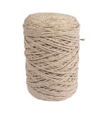 Braidy Recycling Garn m.Goldfaden, 2mm ø, sand