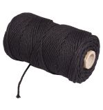 Garn, 2mm ø, schwarz