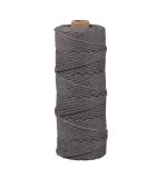 Macramé yarn, 3mm ø, rock-grey