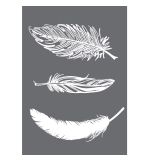 Siebdruck-Schablone Federn, A5