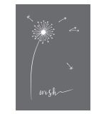 Siebdruck-Schablone Wish A5