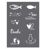 Siebdruck-Schablone Anlass A5