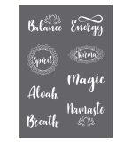 Pochoir de sérigraphie Spirit A5