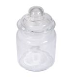 Glas Gefäß mit Glasdeckel, 8cm ø