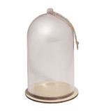 Plastic dome with base, 8cm ø