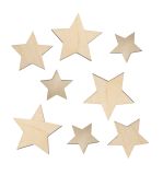 Wooden stars, natural, FSC Mix Credit
