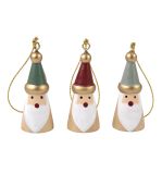 Santa en bois à suspendre