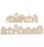 Holzleiste Mini Häuser, FSC Mix Credit