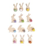 Wooden shapes Bunny, FSC Mix Credit