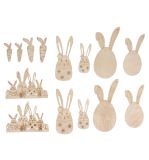 Veneer wood Easter bunnies&friends