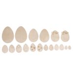 Bois plaqué Oeufs de Pâques