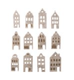 Decorative felt shapes Nordic houses