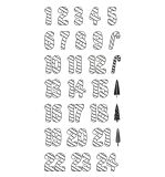 Clear Stamps- Chiffres 1-24 Sucre d'orge