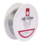 Kordel, ohne Draht, silber