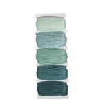 Fil en coton  Stitch&Knot, vert bleuâtre