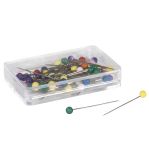 Epingles avec tête en plastique