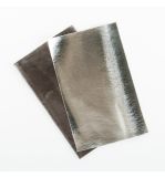 Metallic Kunstleder-Zuschnitte, 2 Farben, brillant silber
