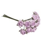 Petite rose en papier, 15mm ø, lilas tendre