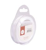 Organza ribbon, 15 mm, white