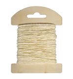 Cordon en papier, 1,2mm ø, vanille
