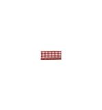 Checked pattern ribbon, red