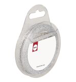 Glitterband, silber