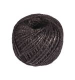 Coiled sisal rope, 1mm ø, black