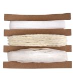 Bänder + Kordel Set, weiß