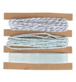 Rubans + ficelle kit, bleu clair