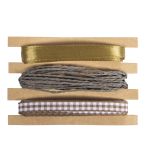Bänder + Kordel Set, gold