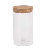 Glass jar with cork lid, 9.5cm ø