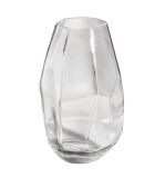 Glass vase, faceted