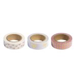 Washi Tape Set Rose/Gold Foil