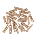 Wooden clothes pegs, 4,5 cm, natural