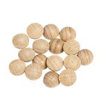 Semi-boule en bois brut, non perc.,ø6mm